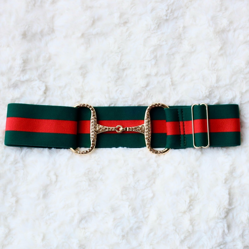 Gold Bling Horse Bit Belt